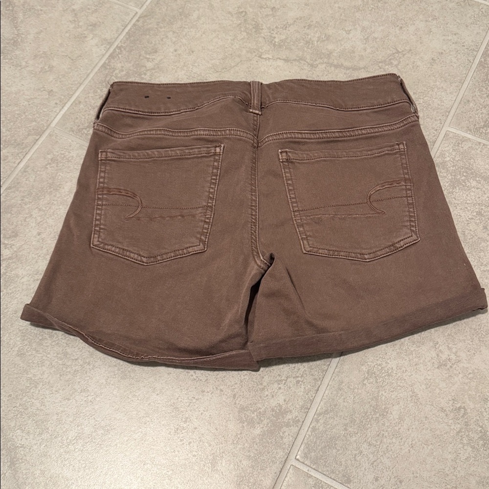 American Eagle Outfitters Women's Tan Jean Shorts - Picture 2 of 4